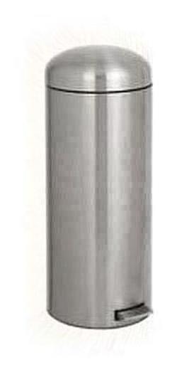 Brabantia Retro Pedal Bin, 30L, Brushed Steel Brabantia Retro Pedal Bin, 30L, Brushed Steel